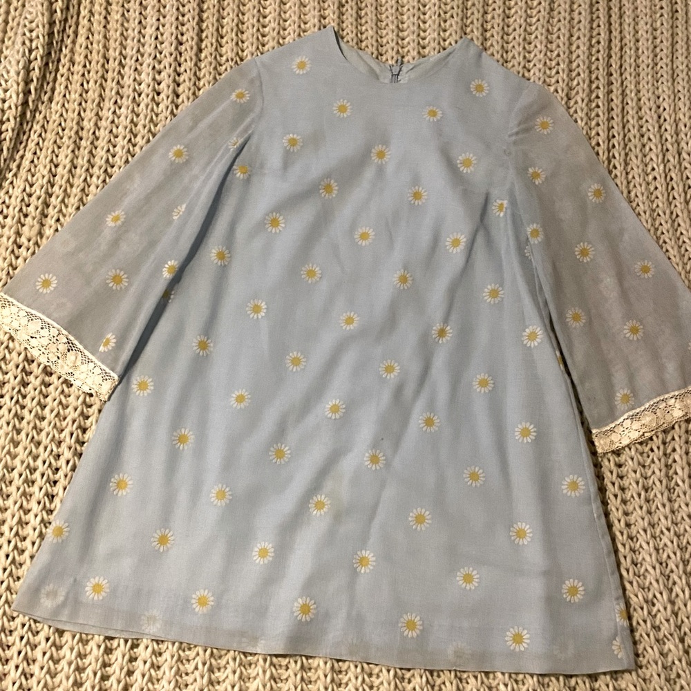 60s/70s Vintage Daisy printed dress